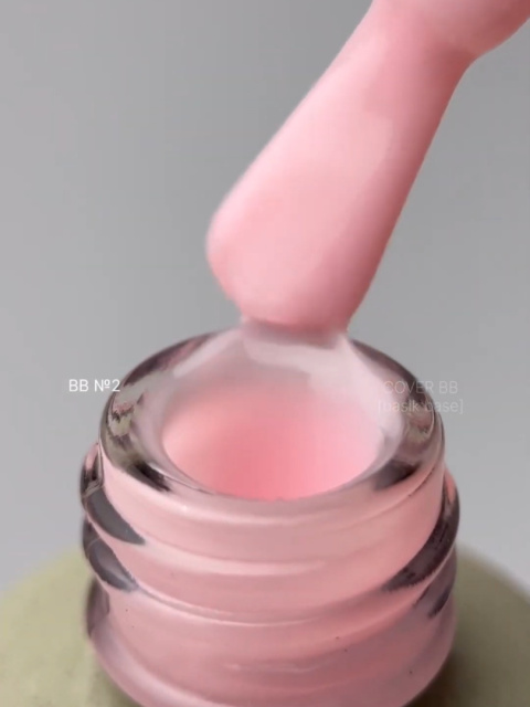 DA'23 COVER BASE BB #2, 15 ml - kamuflująca budująca baza hybrydowa (brzoskwiniowy nude)