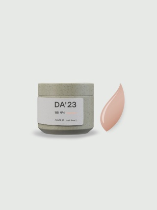 DA'23 COVER BASE BB #4, 15 ml - kamuflująca budująca baza hybrydowa (ciepły beżowy nude)