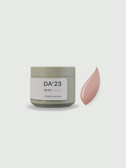 DA'23 COVER BASE BB #5, 15 ml - kamuflująca budująca baza hybrydowa (klasyczny nude z różowym podtonem)