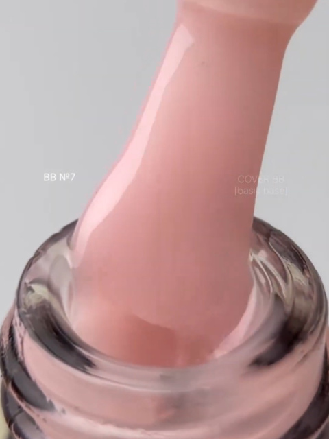 DA'23 COVER BASE BB #7, 30 ml - kamuflująca budująca baza hybrydowa (neutralny beżowy nude)