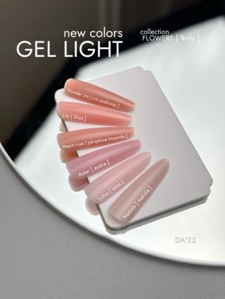 DA'23 GEL LIGHT 'POWDER IRIS, 15 ML