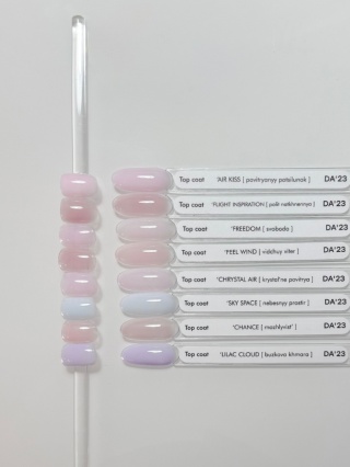 DA'23 COVER TOP ‘SKY SPACE, 8 ml – półprzezroczysty top hybrydowy no wipe (chłodny mleczny błękit)