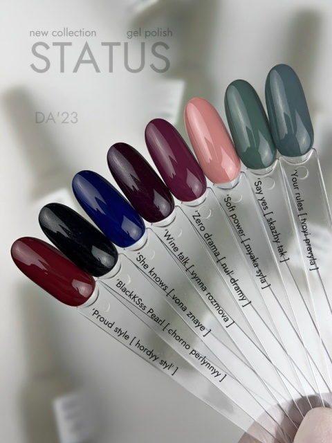 DA'23 GEL POLISH ‘WINE TALK, 8 ml – lakier hybrydowy (śliwkowo-wiśniowy z połyskiem)