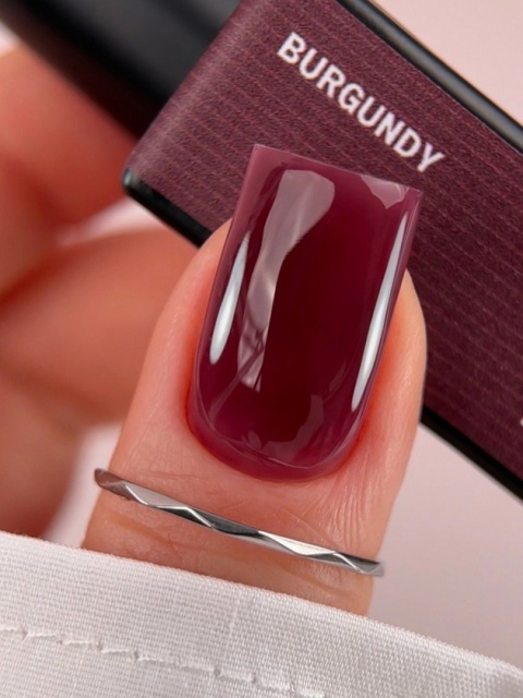 BIBLIOTEKA Bottle gel 08 Burgundy - bordowy żel do wzmocnienia paznokci, 10 ml