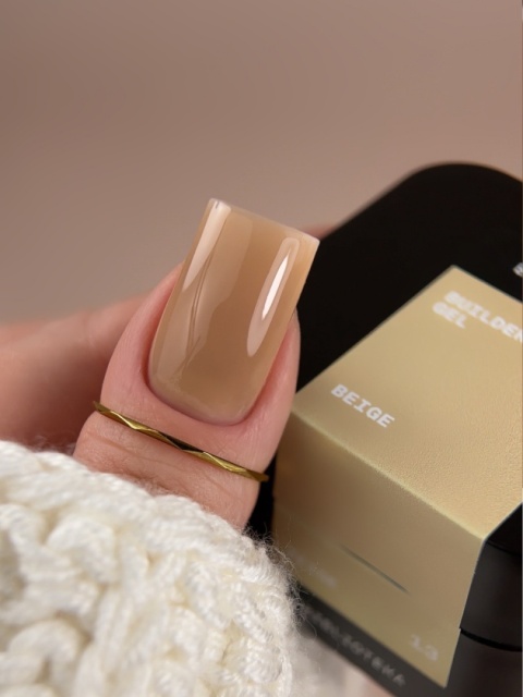 BIBLIOTEKA Builder gel 13 Beige - miodowo-beżowy żel budujący, 30 ml