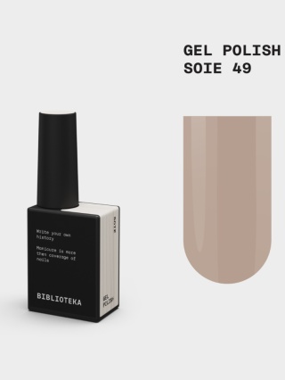 BIBLIOTEKA Gel Polish 49 Soie, 10 ml - lakier hybrydowy (delikatna brzoskwinia)