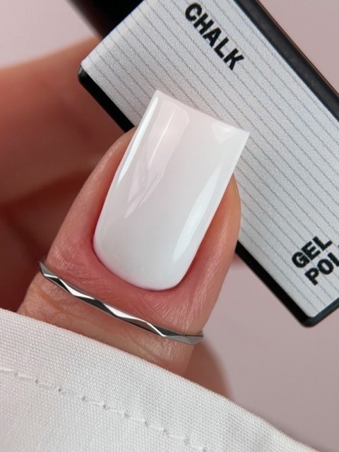 BIBLIOTEKA Gel Polish 52 Chalk, 10 ml - lakier hybrydowy (jasny szary)