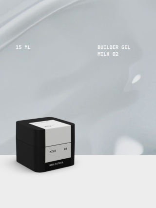 BIBLIOTEKA Builder gel 02 Milk - mleczny żel budujący, 15 ml