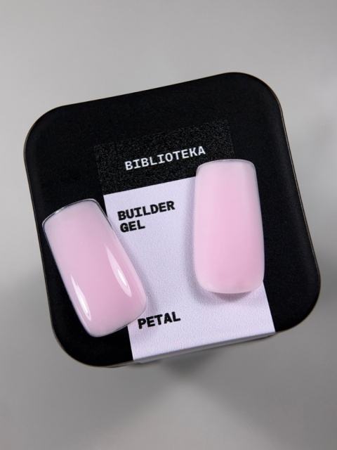 BIBLIOTEKA Builder gel 04 Petal - mleczno-różowy żel budujący, 15 ml