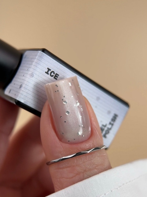 BIBLIOTEKA Cat Eye Gel Polish 17 Ice, 10 ml - srebrny lakier hybrydowy z efektem „kociego oka"