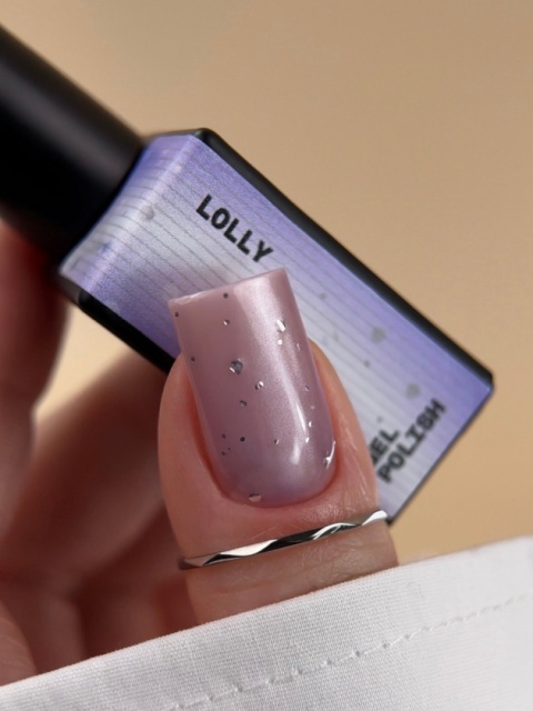BIBLIOTEKA Cat Eye Gel Polish 23 Lolly, 10 ml - lawendowy lakier hybrydowy z efektem „kociego oka"