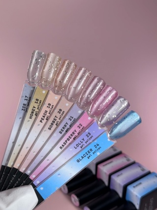 BIBLIOTEKA DROPS Gel Polish collection 17-24, 10 ml - zestaw lakierów hybrydowych z efektem „kocie oko"