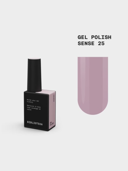 BIBLIOTEKA Gel Polish 25 Sense, 10 ml - lakier hybrydowy (jasny, pudrowy róż)