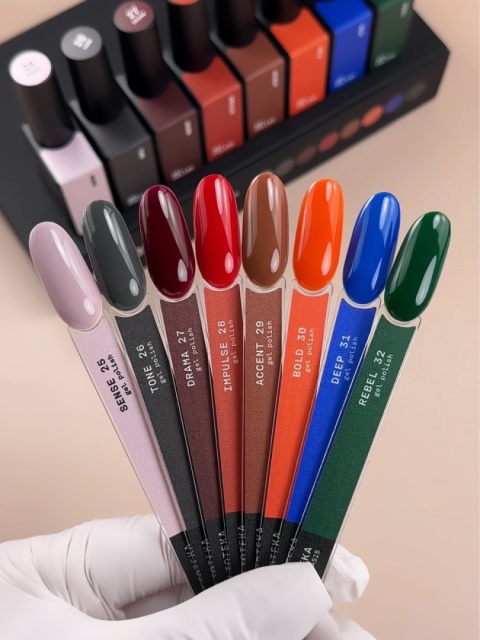 BIBLIOTEKA Gel Polish 26 Tone, 10 ml - lakier hybrydowy (ciemny grafit)