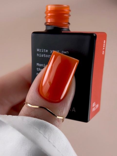 BIBLIOTEKA Gel Polish 30 Bold, 10 ml - lakier hybrydowy (intensywny marchewkowy)