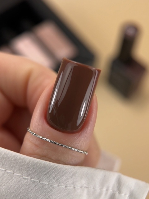 BIBLIOTEKA Gel Polish 37 Wood, 10 ml - lakier hybrydowy (głęboki ciepły brąz)