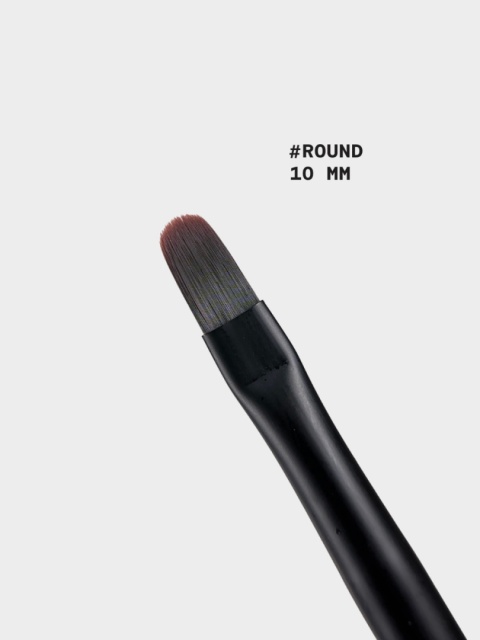 BIBLIOTEKA Pędzelek #round, 10 mm - - pędzelek do żelu