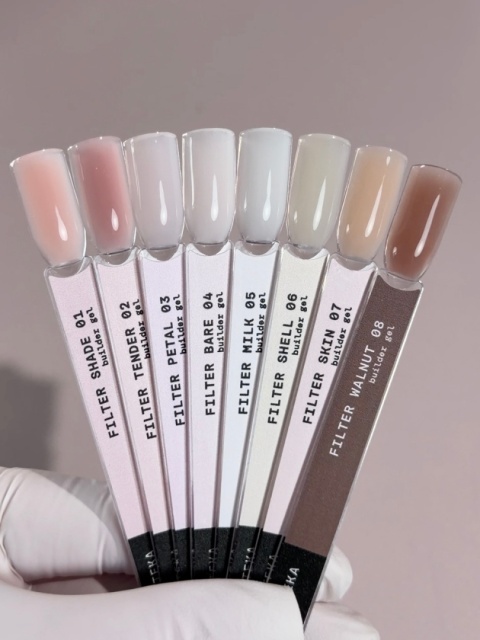BIBLIOTEKA Builder gel 05 Milk Filter - półprzezroczysty mleczny żel budujący, 30 ml