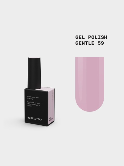 BIBLIOTEKA Gel Polish 59 Gentle, 10 ml - lakier hybrydowy (pastelowy róż)