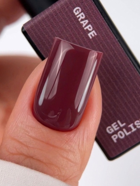 BIBLIOTEKA Gel polish 86 Grape, 10 ml - lakier hybrydowy (winne bordo)